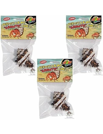 Zoo Med (Lot de 3) Ermite Crabe Croissance Coque