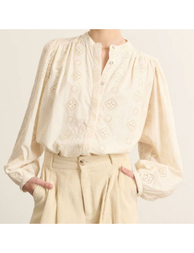 BLOUSE KETTY* ECRU - GARANCE
