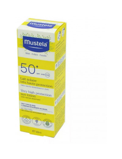 Lait solaire très haute protection 50 + MUSTELA 40ml