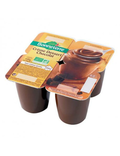 Crème dessert chocolat 4x100g - Abc Bio