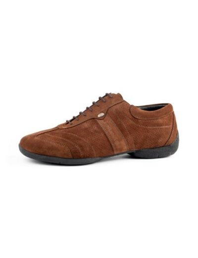 PD Pietro Street - Sneakers de couleur en nubuck brun - Portdance