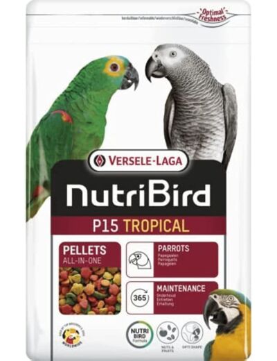Versele-Laga Nutribird P15 Tropical Aliment d'entretien pour Oiseau 1 kg