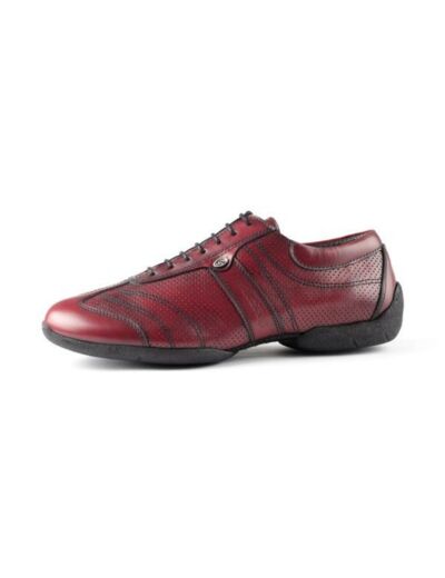 PD Pietro Street - Sneakers de couleur en cuir bordeaux - Portdance