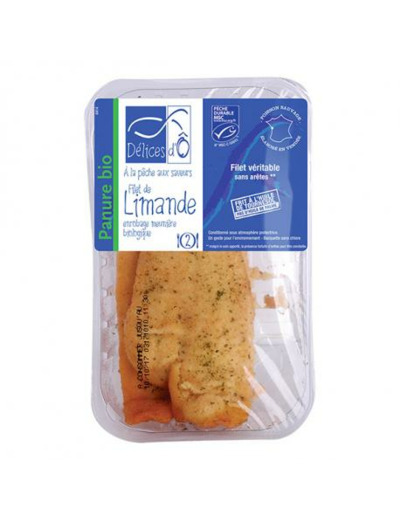 Filets de limande enrobage meunière 2x100g  - Abc Bio