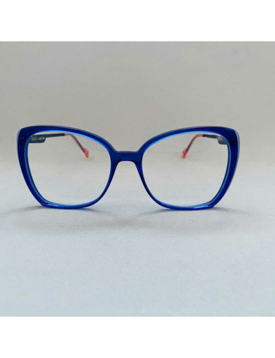 Lunettes de vue Dandine de la Marque Caroline Abram Coloris Bleu Roi / Rose