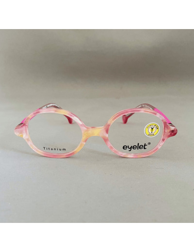 Lunettes de Vue Enfant De La Marque Eyelet - Modèle FUN Coloris Rose Poudre