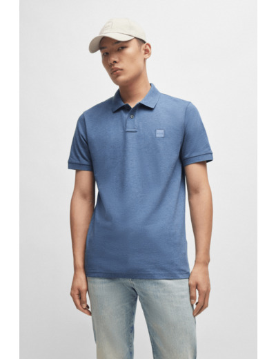 Polo BOSS bleu stretch