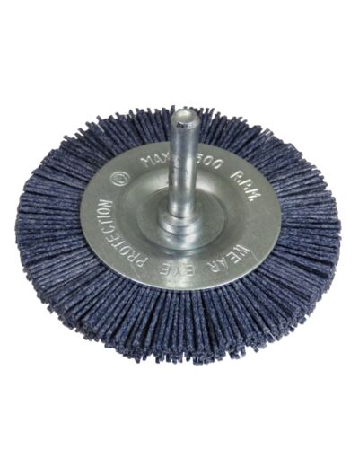 Brosse nylon plate 75mm bleu - 01572