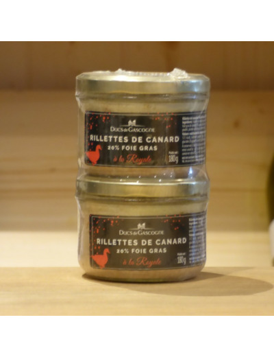 Lot de 2 Rillettes de canard Ducs de Gascogne