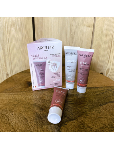 Coffret "multi-masking" trio de maques à l'argile