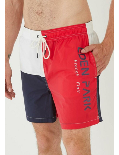 Short de bain Eden Park rouge