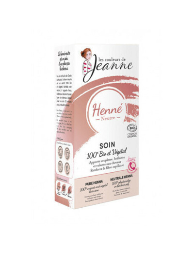 Henné neutre Bio & 100% Végétal cheveux- ABC Bio