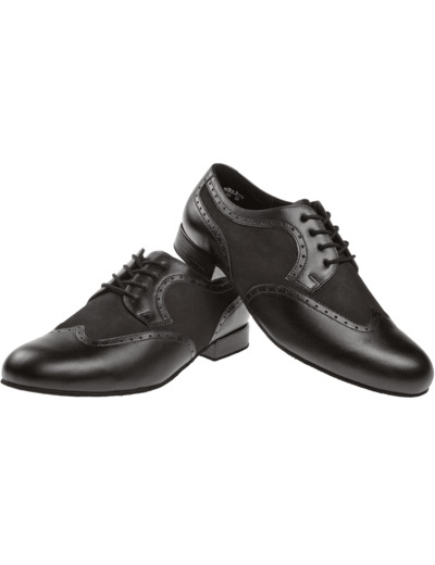 089-026-145 - Chaussures de danse pieds extra larges en cuir et nubuck, talons 2cm - Diamant