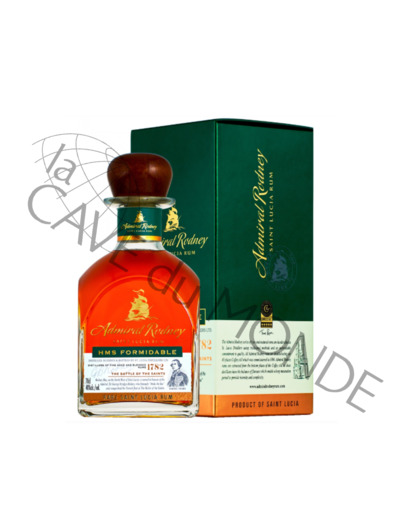 Rhum Admiral Rodney Sainte Lucie "Formidable" 9/12 ans 40° 70 Cl