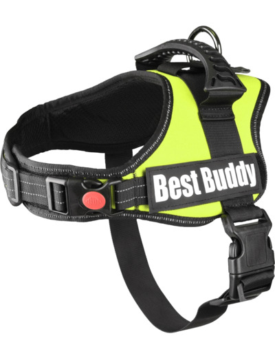 Harnais Best Buddy Pluto Neon Vert M 60-80CM*38MM