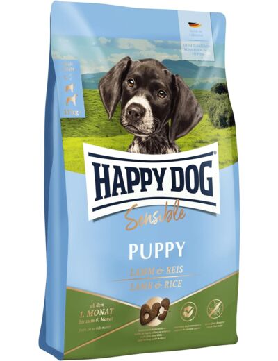 Happy Dog Supreme Sensible Puppy Agneau & Riz 1 kg Happy Dog Supreme Sensible Puppy Agneau & Riz 1.00 kg (Lot de 1)