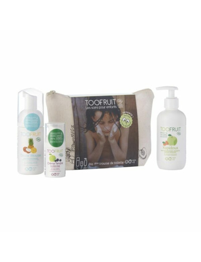 Ma 1er trousse de toilette visage et cheveux bio Toofruit-Algue Marine.