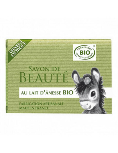 Savon bio au lait d'ânesse verveine Cosmo Naturel 100g