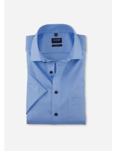 Chemise manches courtes OLYMP bleue