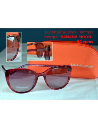Lunettes de soleil femme Rouge - Banana Moon
