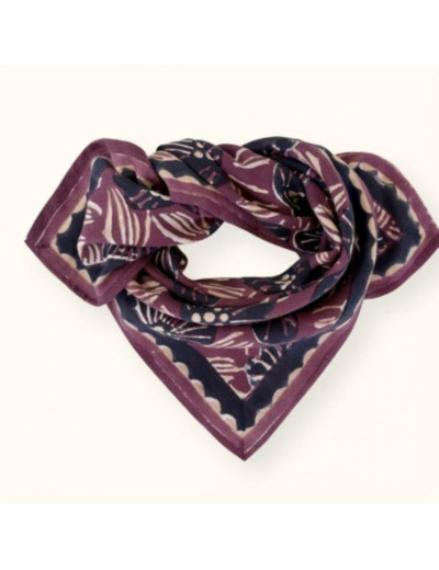 PETIT FOULARD MANIKA AMARYLLIS CASSIS - APACHES