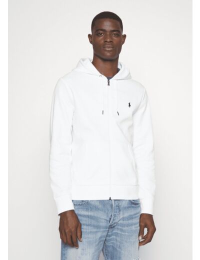 Sweat zippé Ralph Lauren blanc