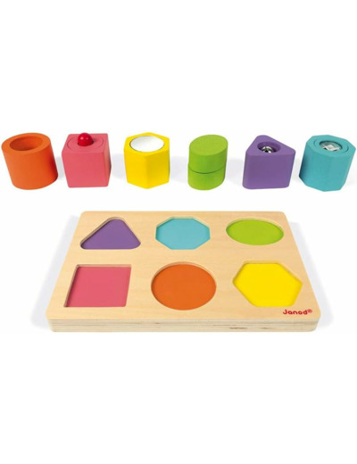 Puzzle 6 Cubes Sensoriels en Bois - JM