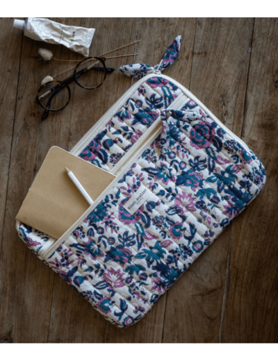 POCHETTE ORDINATEUR BINDI ATELIER - GOA MYRTILLE