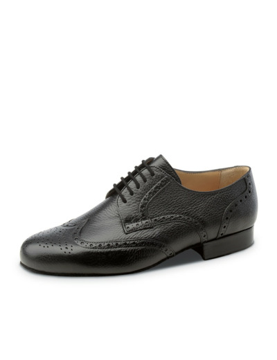 Tarento 28024 - Chaussures pour homme de danse en cuir noir et bout golf perforé - Werner Kern