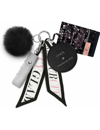 Accessoire Multi Charms + Gloss brillant à lèvres super brillant Pennyblack Pupa-Algue Marine.