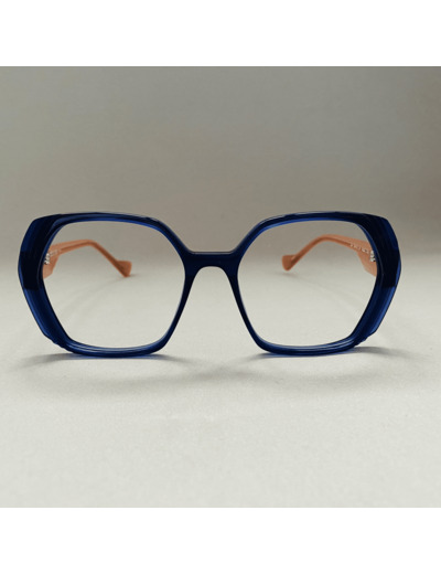 Lunettes De Vue Caroline Abram Modèle Kiko 278 Coloris Bleu / Pêche