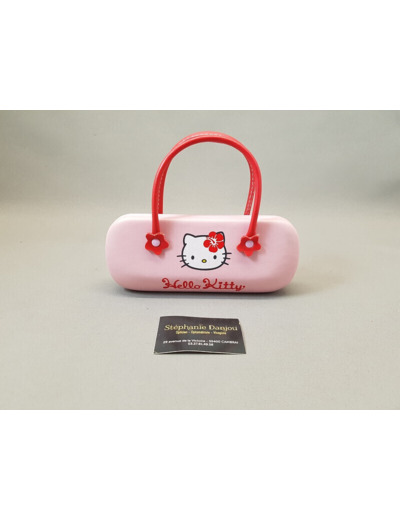 Etui à Lunettes Enfant De la Marque Hello Kitty Coloris Rose