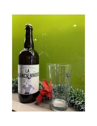 Pack cadeau La Valenciennoise - La bière 75cl + le verre La Valenciennoise - Boutique Tourisme & Congrès à Valenciennes