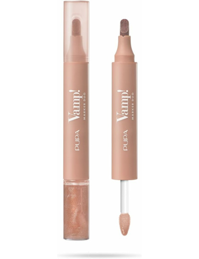 Vamp Marker Duo Rouge à lèvres + gloss 001 Watery Nude Pupa