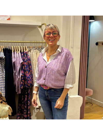 GILET RANIA PARME - LOUISE MISHA
