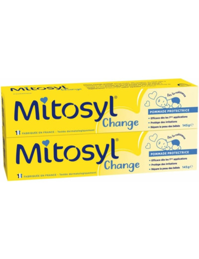 Mitosyl Change Cosmétique Pommade Protectrice pour Bébé, 145 g - Lot de 2