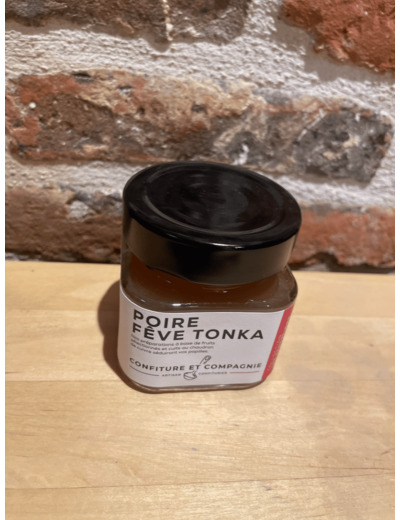 Confiture artisanale poire fêve tonka