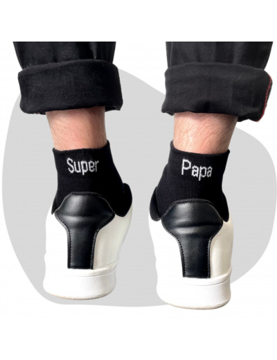 Chaussettes Dépareillées Klak - Super Papa - Jolie-Môme Guise