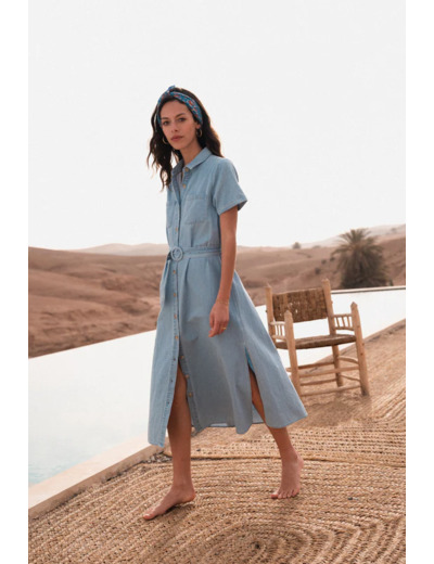 ROBE NAMBIE BLEU - GARANCE