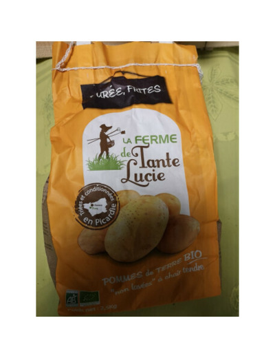 Sac de 2.5 kgs  pommes de terre à chair tendre