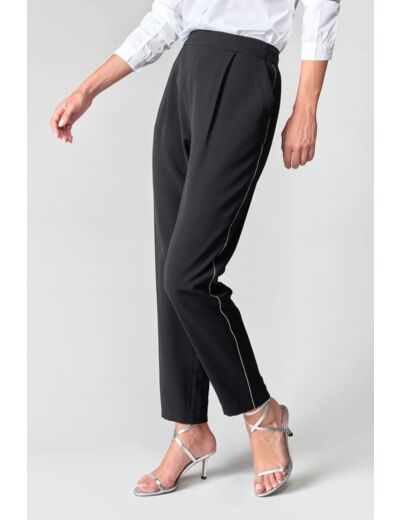 Le temps des cerises Pantalon fluide Plhox noir LTDC