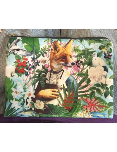 Ligne 29- Trousse en velour- Renard