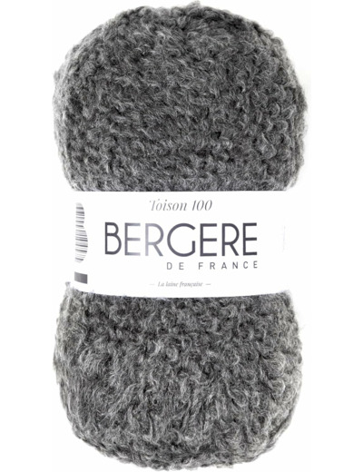 Pelote de laine TOISON 100 Gris Fusain