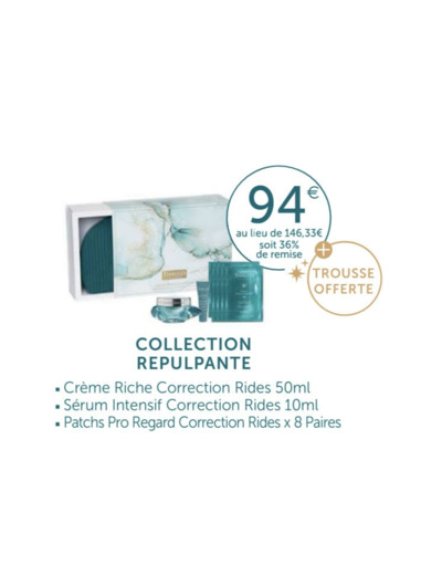 Coffret collection repulpante Hyalu-Procollagène Thalgo-Algue Marine.