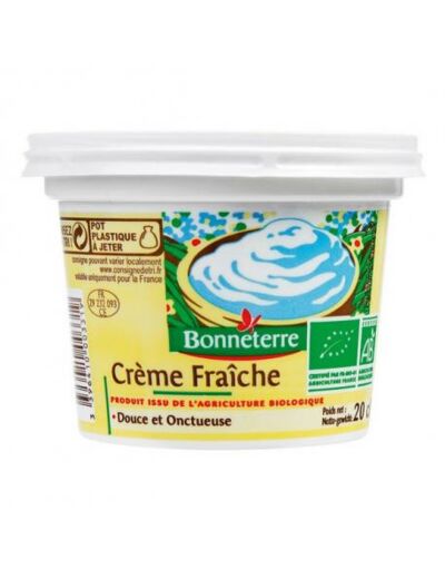 Crème fraîche 20cl - Abc Bio