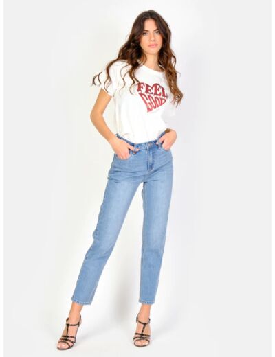 JEANS MOM POLLY BLUE - F.A.M