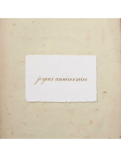 CARTE POSTALE JOYEUX ANNIVERSAIRE / DORE / DELICAT - CINQMAI
