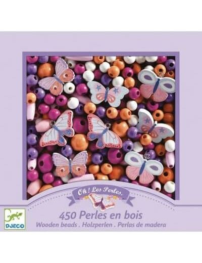 Djeco, 450 Perles en Bois