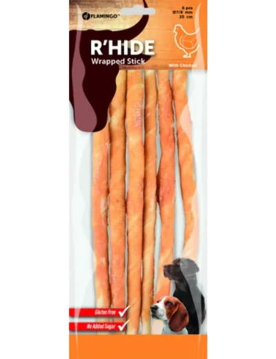 R'HIDE BÂTONNET avec Poulet 7/8MM 25CM 6PCS 130G