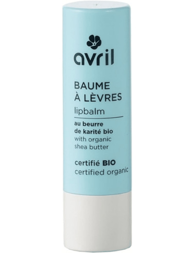 Baume à lèvres, au beurre de karité bio, certifié BIO, AVRIL